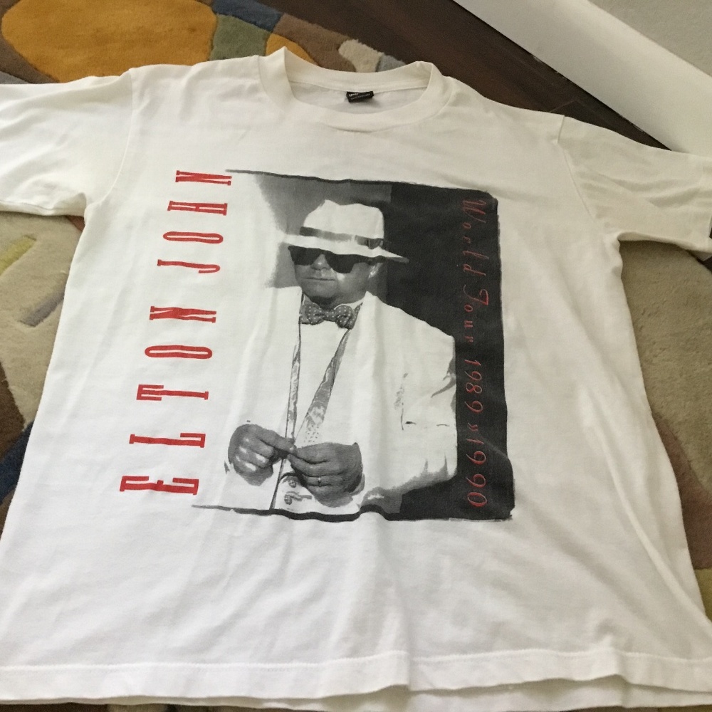 Vintage Elton John Concert Tee, size L